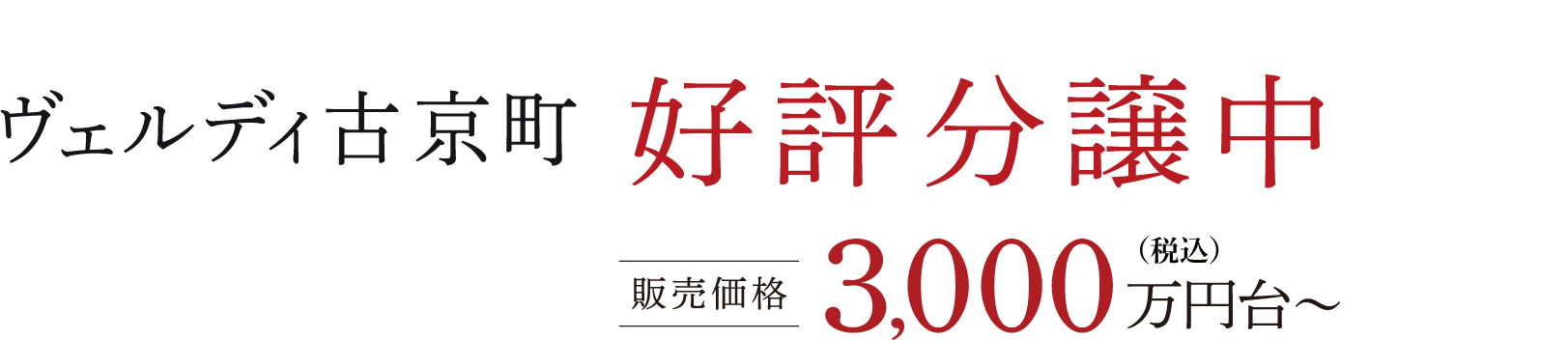 ヴェルディ古京町 好評分譲中 販売価格3,000万円台〜